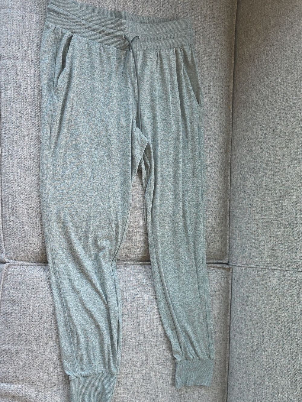 Athleta Heathered Sage Green Lounge Joggers